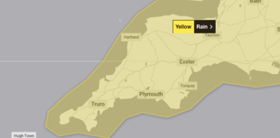 Wet days ahead as South West issued yellow rain warning