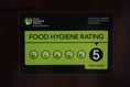 Food hygiene ratings given to three Cornwall establishments
