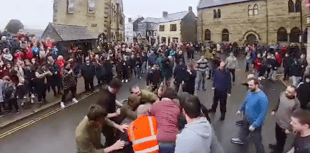 Hundreds gather for traditional Shrove Tuesday Hurling match