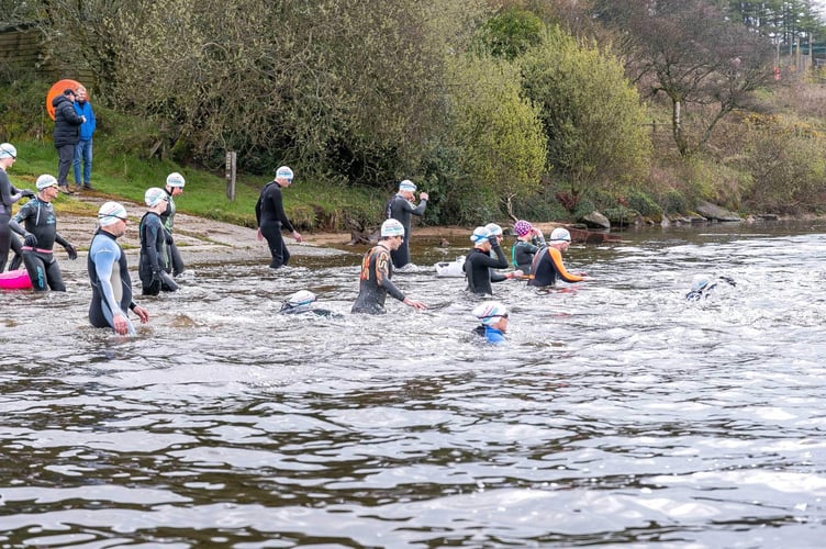 Alternative triathlon at Siblyback Lake