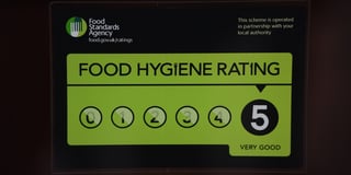 Cornwall establishment given new food hygiene rating