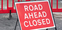 A38 stretch set for eight day closure for road works