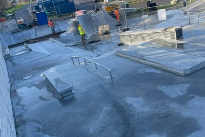 Newquay skatepark extension getting ready to roll