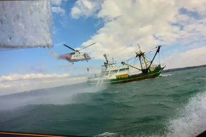 RNLI assist man taken ill aboard fishing vessel