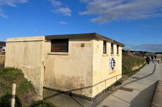 The former toilet block on the seafront at Longrock, Penzance. (Picture: Submitted)