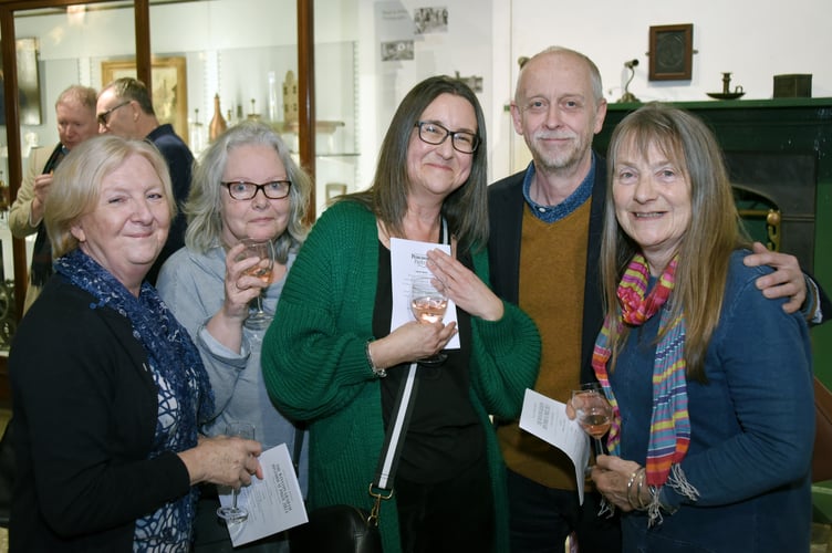 The museum's main hall was packed for the announcement of the Winston Graham literary prize, including staff from Truro Waterstones