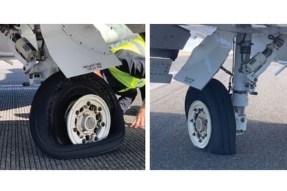 Safety recommendations after aircraft tyres deflated during landing 