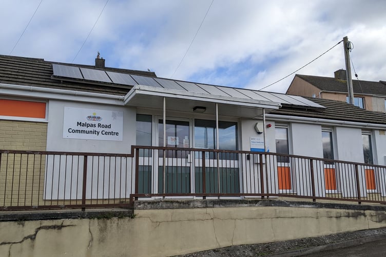 Malpas Road community centre in Truro