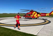 Paramedic gearing up to take on the London Marathon in his Cornwall Air Ambulance kit
