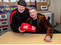 Former boxing champion Ricky Hatton proves a hit at outlet