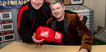 Former boxing champion Ricky Hatton proves a hit at outlet