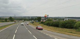 Pensioner drove wrong way along the A30 after becoming confused 