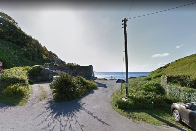 The car park in West Portholland where a planning application to install parking machines and cameras has been refused. (Picture: Google)
