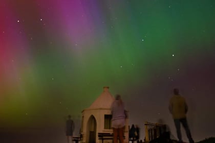 Cornwall treated to a spectacular Aurora Borealis light show