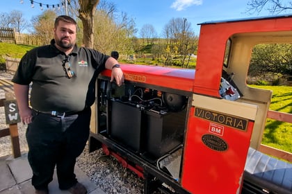 Rail attraction converts battery-powered locomotive 