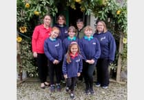 Members of the Girls Brigade join in celebrations at one of Cornwall's oldest chapels