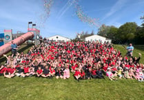 School celebrates successful inspection with ticker tape cannons