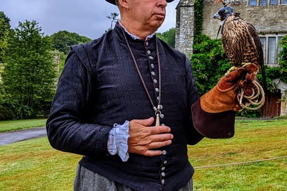 Manor house is staging a falconry display to bring history to life