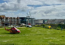 Man airlifted to hospital after falling from cliff in Newquay