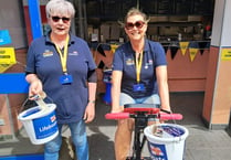 Volunteers put the pedal to the metal to raise funds