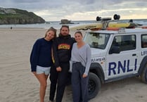 RNLI lifeguards at Perranporth help save two lives