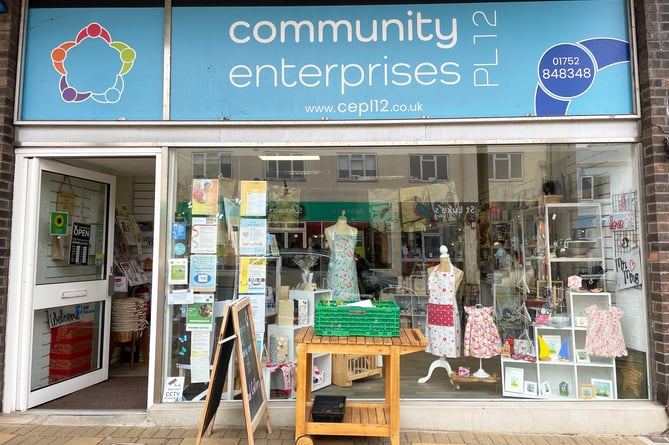 Community enterprise shop front Saltash
