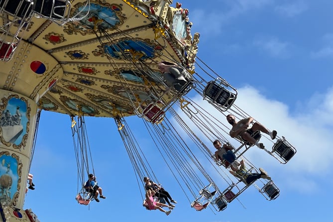 Flambards' Sky Swinger ride, which is due to be retired