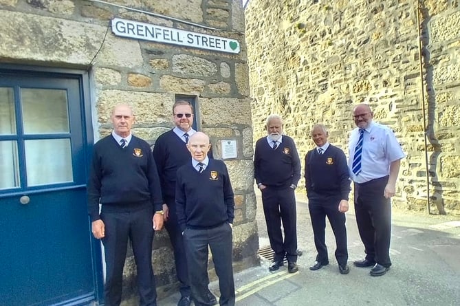 2024 Mousehole Male Voice Choir members pay respects - Cornwall Hugs