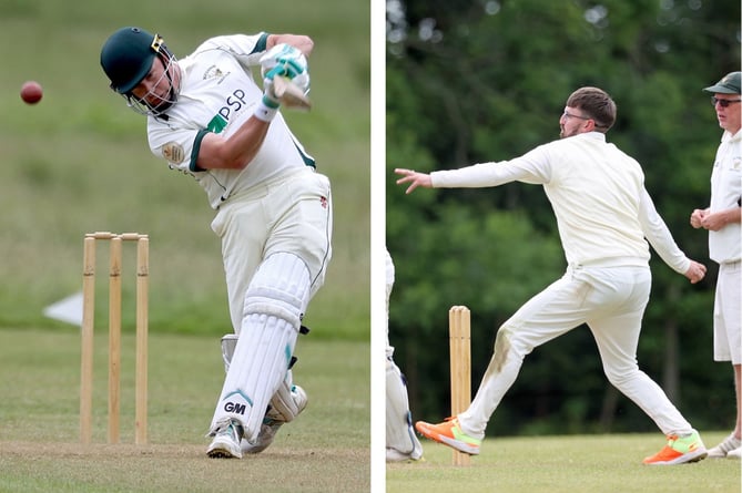 Boconnoc's Gary Spencer (left) and Liskeard's Andrew Cobb (right) were both in fine form at Deer Park with both bat and ball.