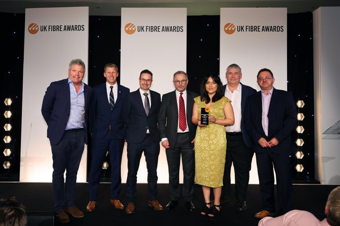 Members of the Wildanet team at the UK Fibre Awards