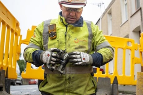 Wales & West Utilities workers are undertaking the emergency repairs in St Austell.