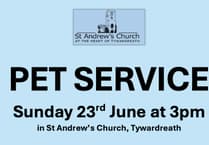 Pets invited to church service in Tywardreath