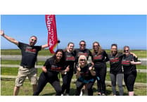Brave travel agents jump out of a plane in aid of Cornwall Air Ambulance