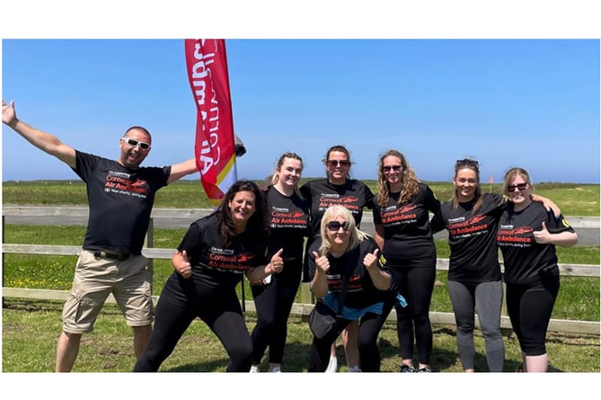 Staff from various branches of Newells Travel took part in the skydive.