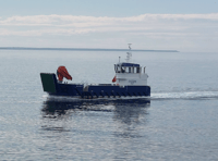 New freight vessel departs Penzance for Scilly for first time