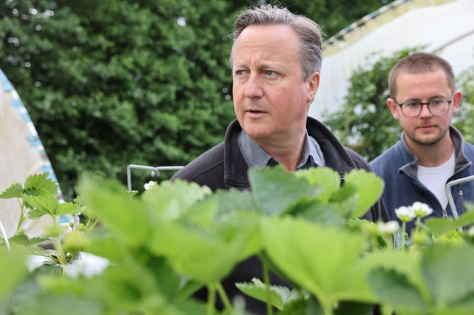 Lord Cameron and Connor Donnithorne at Trevaskis Farm