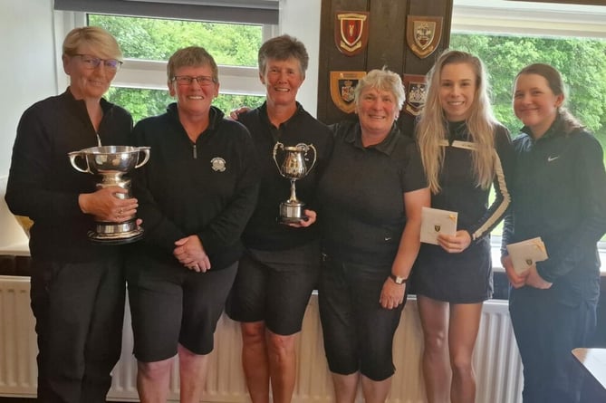 The Perranporth six who won the Team Trophy. From left: Vicky Lee Comyn, Nikki Hodge, Anna Sendall, Mandy Wright, Danielle Hardwick and Mabel Gosling-Brown. 