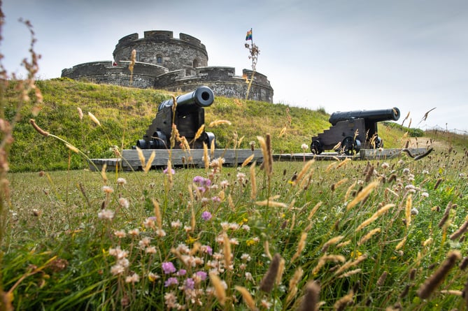Photographs by Emily Whitfield-Wicks. English Heritage.  Cannon conservation at St Mawes Castle, Cornwall.