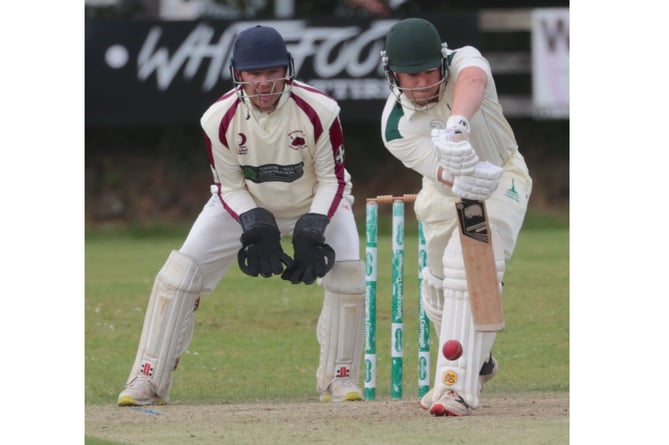 Callington's Toby May showed some grit for his 27 on Saturday against Wadebridge.