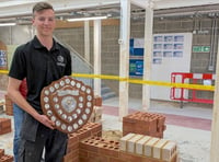 High praise for student who wins bricklaying contest