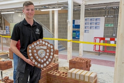 High praise for student who wins bricklaying contest