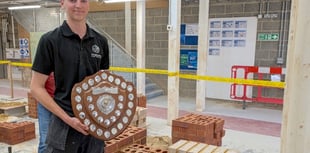 High praise for student who wins bricklaying contest