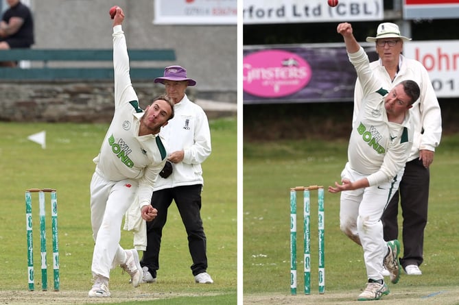 Leg-spinner Harry Sawyers kept up his wicket-taking form with 2-55, while Aidan Libby, who dismissed Matt Robins for 16, then made a quickfire 37 at the top of the Cally order. Pictures: Glen Rogers