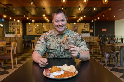 Two Tesco stores thanks Armed Forces by offering free breakfasts