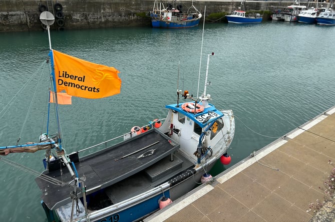 Padstow fishermen nail their political colours to the mast