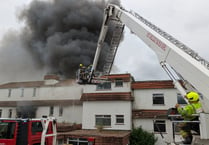 Firefighters battling huge blaze at former Newquay hotel