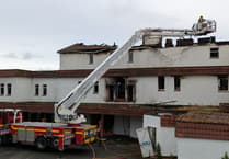 Firefighters still battling blaze at derelict Newquay hotel