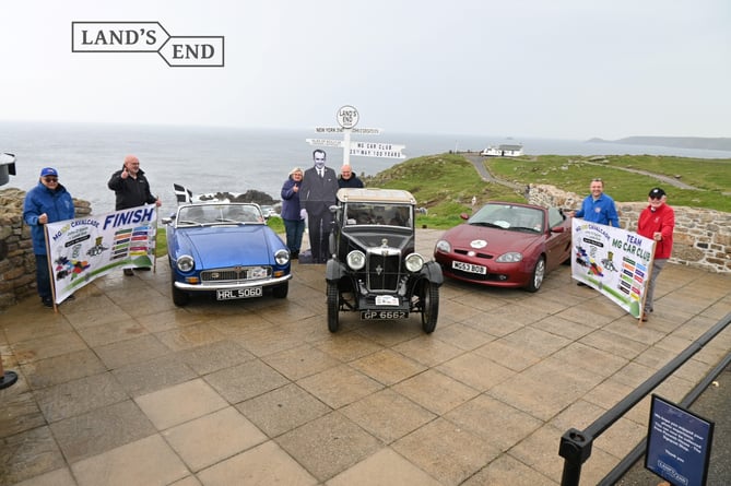 MG 100 Cavalcade finishes at Land's End