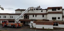 Firefighters battle second blaze at derelict hotel 