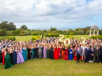 Students celebrate during prom night